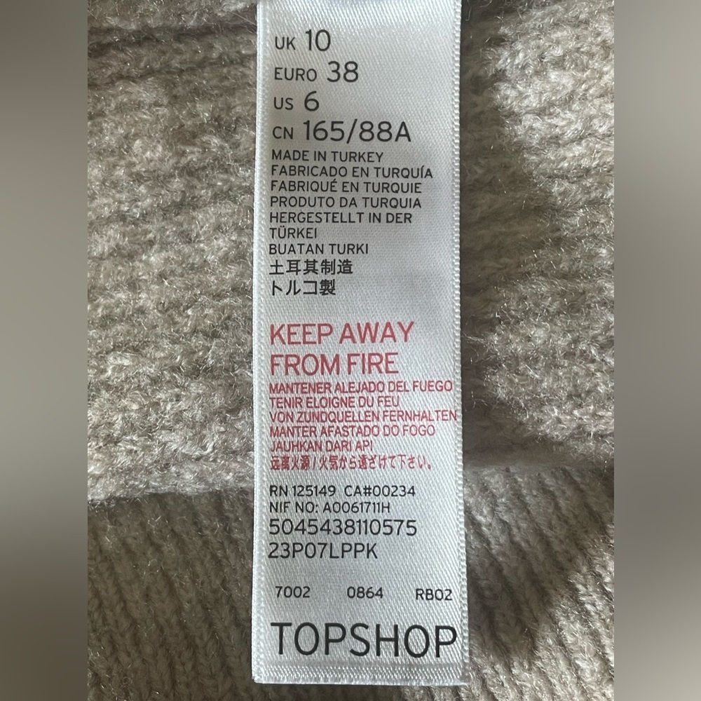 Topshop open front cardigan. - Picture 5 of 6